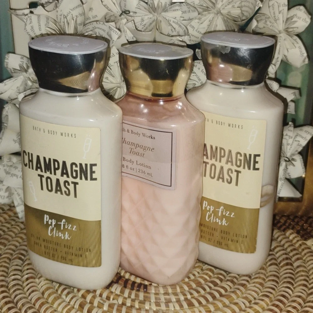 Bath & Body Works Champagne Toast Body Lotion Set of 3 Bottles - Picture 2 of 6